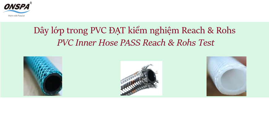 PVC SEED & INNER HOSE PASS REACH & ROHS TEST